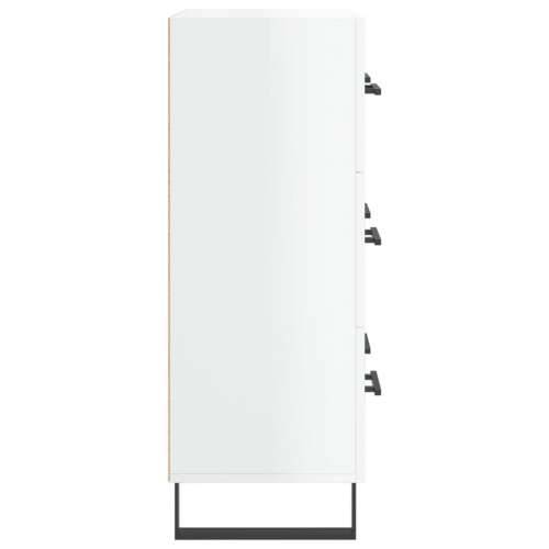 Komoda sjajna bijela 69,5x34x90 cm od konstruiranog drva - Visoko sjajno bijela 1 Cijena