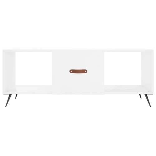 Stolić za kavu sjajni bijeli 102 x 50 x 40 cm konstruirano drvo - Visoko sjajno bijela 1 Cijena