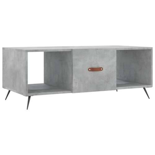 Stolić za kavu boja betona 102 x 50 x 40 cm konstruirano drvo - Beton siva 1 Cijena