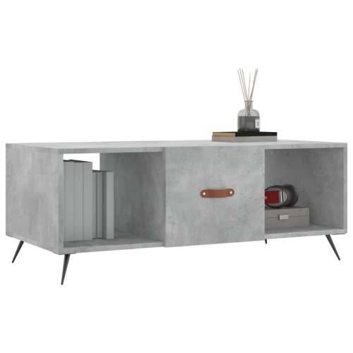 Stolić za kavu boja betona 102 x 50 x 40 cm konstruirano drvo - Beton siva 1 Cijena