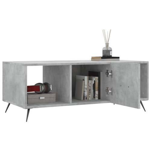 Stolić za kavu boja betona 102 x 50 x 40 cm konstruirano drvo - Beton siva 1 Cijena