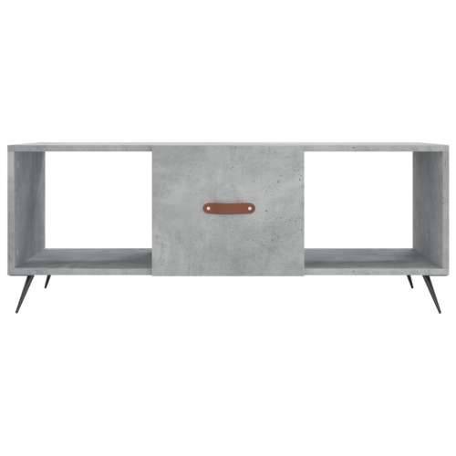Stolić za kavu boja betona 102 x 50 x 40 cm konstruirano drvo - Beton siva 1 Cijena