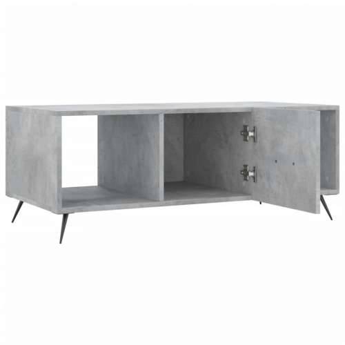 Stolić za kavu boja betona 102 x 50 x 40 cm konstruirano drvo - Beton siva 1 Cijena