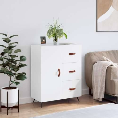 Komoda bijela 69,5x34x90 cm od konstruiranog drva - Bijela 1 Cijena