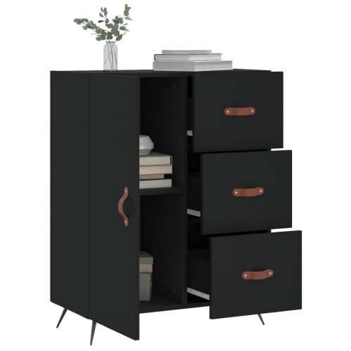 Komoda crna 69,5 x 34 x 90 cm od konstruiranog drva - Crna 1 Cijena