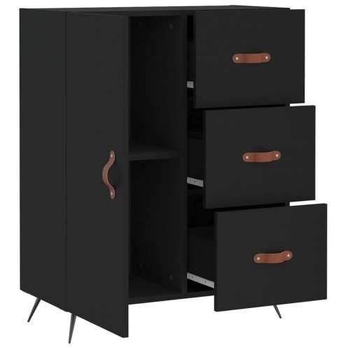Komoda crna 69,5 x 34 x 90 cm od konstruiranog drva - Crna 1 Cijena