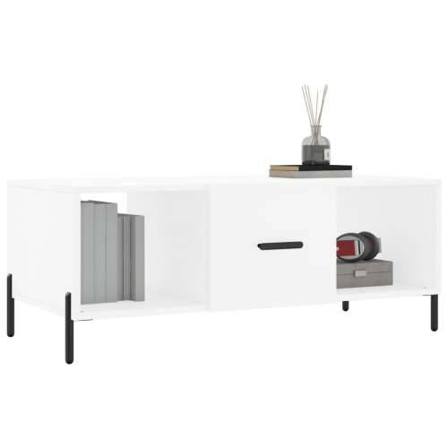 Stolić za kavu bijeli 102 x 50 x 40 cm od konstruiranog drva - Bijela 1 Cijena