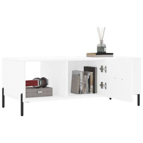 Stolić za kavu bijeli 102 x 50 x 40 cm od konstruiranog drva - Bijela 1 Cijena
