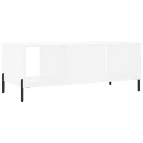 Stolić za kavu bijeli 102 x 50 x 40 cm od konstruiranog drva - Bijela 1 Cijena