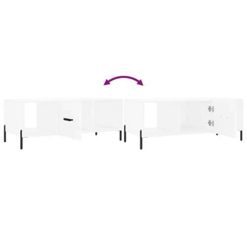 Stolić za kavu bijeli 102 x 50 x 40 cm od konstruiranog drva - Bijela 1 Cijena