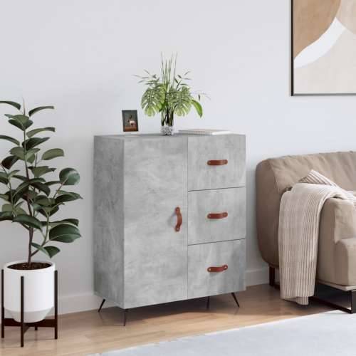 Komoda siva boja betona 69,5x34x90 cm od konstruiranog drva - Beton siva 1 Cijena