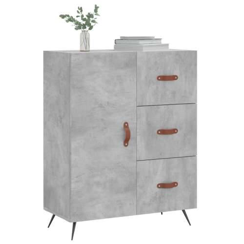 Komoda siva boja betona 69,5x34x90 cm od konstruiranog drva - Beton siva 1 Cijena