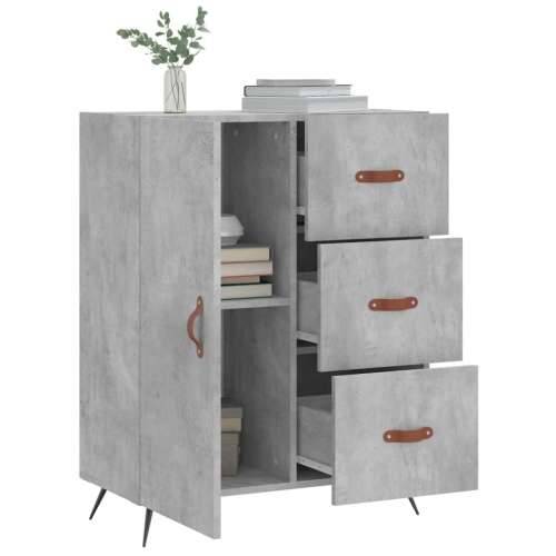 Komoda siva boja betona 69,5x34x90 cm od konstruiranog drva - Beton siva 1 Cijena