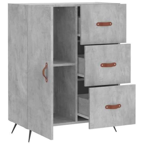 Komoda siva boja betona 69,5x34x90 cm od konstruiranog drva - Beton siva 1 Cijena