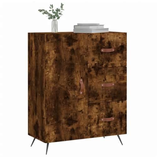 Komoda boja dimljenog hrasta 69,5x34x90 cm konstruirano drvo - Dimljeni hrast 1 Cijena