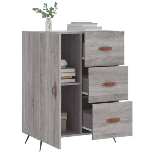 Komoda boja hrasta sonome 69,5 x 34 x 90 cm konstruirano drvo - Sivi hrast sonoma 1 Cijena