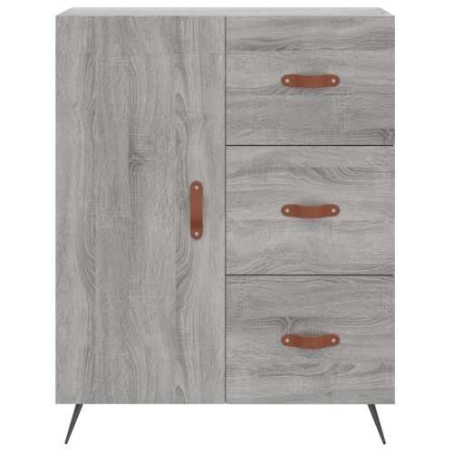Komoda boja hrasta sonome 69,5 x 34 x 90 cm konstruirano drvo - Sivi hrast sonoma 1 Cijena