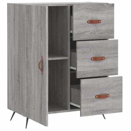 Komoda boja hrasta sonome 69,5 x 34 x 90 cm konstruirano drvo - Sivi hrast sonoma 1 Cijena