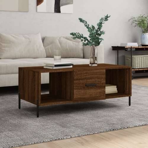 Stolić za kavu boja hrasta 102 x 50 x 40 cm konstruirano drvo - Smeđi hrast 1 Cijena