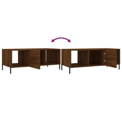 Stolić za kavu boja hrasta 102 x 50 x 40 cm konstruirano drvo - Smeđi hrast 1 Cijena