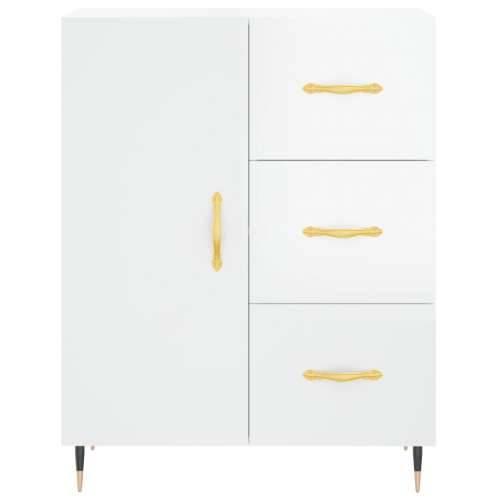 Komoda sjajna bijela 69,5x34x90 cm od konstruiranog drva - Visoko sjajno bijela 1 Cijena