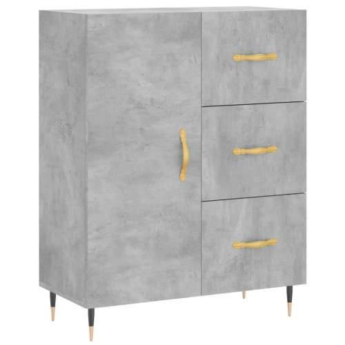 Komoda siva boja betona 69,5x34x90 cm od konstruiranog drva - Beton siva 1 Cijena