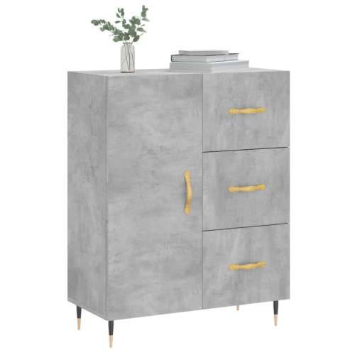 Komoda siva boja betona 69,5x34x90 cm od konstruiranog drva - Beton siva 1 Cijena