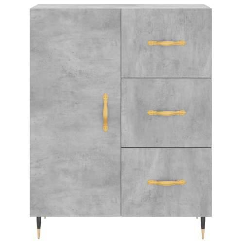 Komoda siva boja betona 69,5x34x90 cm od konstruiranog drva - Beton siva 1 Cijena
