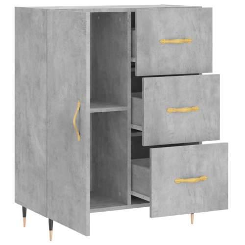 Komoda siva boja betona 69,5x34x90 cm od konstruiranog drva - Beton siva 1 Cijena