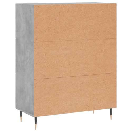 Komoda siva boja betona 69,5x34x90 cm od konstruiranog drva - Beton siva 1 Cijena