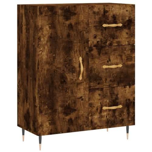 Komoda boja dimljenog hrasta 69,5x34x90 cm konstruirano drvo - Dimljeni hrast 1 Cijena