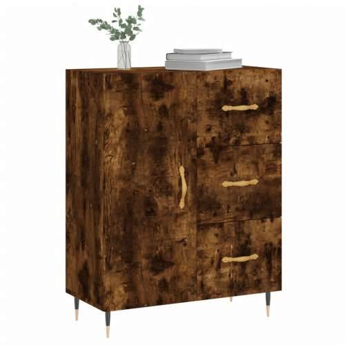 Komoda boja dimljenog hrasta 69,5x34x90 cm konstruirano drvo - Dimljeni hrast 1 Cijena