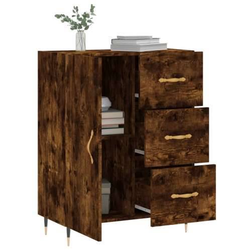 Komoda boja dimljenog hrasta 69,5x34x90 cm konstruirano drvo - Dimljeni hrast 1 Cijena