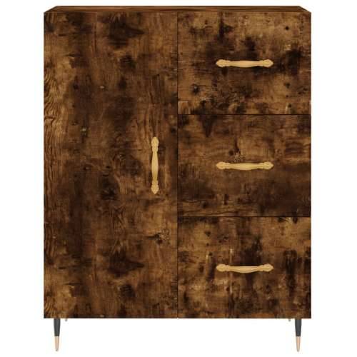 Komoda boja dimljenog hrasta 69,5x34x90 cm konstruirano drvo - Dimljeni hrast 1 Cijena