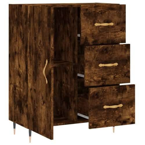 Komoda boja dimljenog hrasta 69,5x34x90 cm konstruirano drvo - Dimljeni hrast 1 Cijena