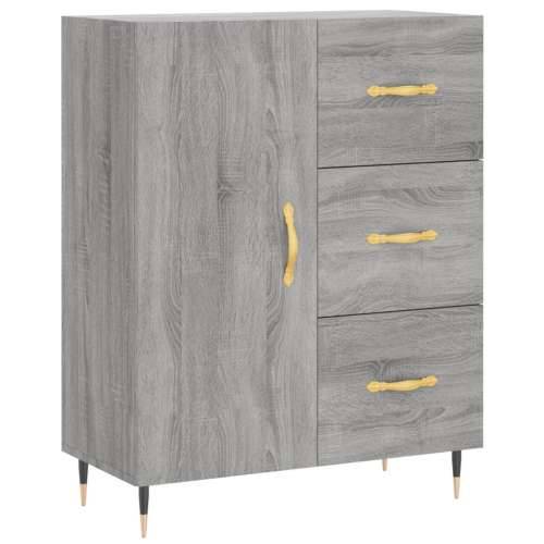 Komoda boja hrasta sonome 69,5 x 34 x 90 cm konstruirano drvo - Sivi hrast sonoma 1 Cijena