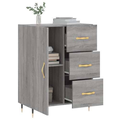 Komoda boja hrasta sonome 69,5 x 34 x 90 cm konstruirano drvo - Sivi hrast sonoma 1 Cijena