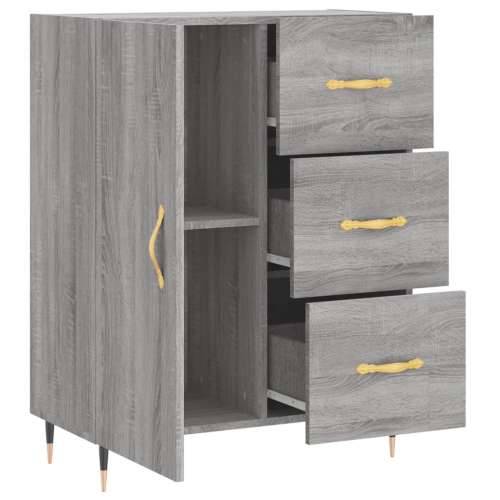 Komoda boja hrasta sonome 69,5 x 34 x 90 cm konstruirano drvo - Sivi hrast sonoma 1 Cijena