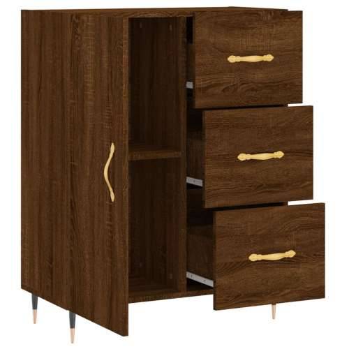 Komoda boja smeđeg hrasta 69,5x34x90 cm od konstruiranog drva - Smeđi hrast 1 Cijena