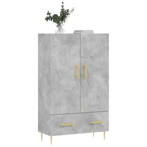 Visoka komoda boja betona 69,5 x 31 x 115 cm konstruirano drvo - Beton siva 1 Cijena