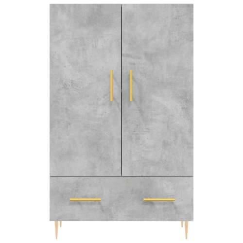 Visoka komoda boja betona 69,5 x 31 x 115 cm konstruirano drvo - Beton siva 1 Cijena