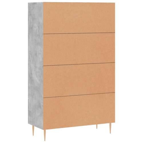 Visoka komoda boja betona 69,5 x 31 x 115 cm konstruirano drvo - Beton siva 1 Cijena