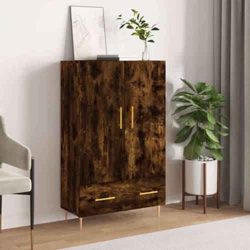 Visoka komoda boja hrasta 69,5 x 31 x 115 cm konstruirano drvo - Dimljeni hrast 1 Cijena