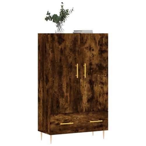 Visoka komoda boja hrasta 69,5 x 31 x 115 cm konstruirano drvo - Dimljeni hrast 1 Cijena