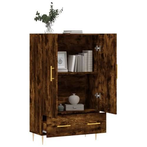 Visoka komoda boja hrasta 69,5 x 31 x 115 cm konstruirano drvo - Dimljeni hrast 1 Cijena