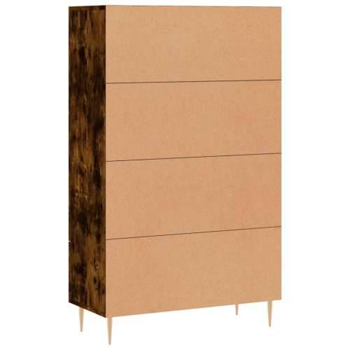 Visoka komoda boja hrasta 69,5 x 31 x 115 cm konstruirano drvo - Dimljeni hrast 1 Cijena