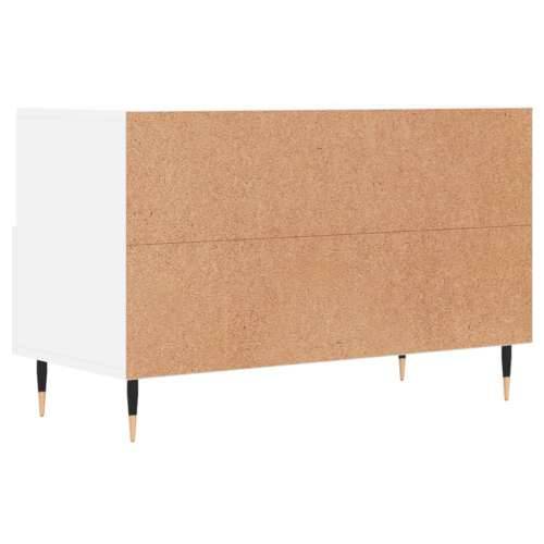 TV ormarić bijeli 80 x 36 x 50 cm od konstruiranog drva - Bijela 1 Cijena