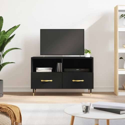 TV ormarić crni 80 x 36 x 50 cm od konstruiranog drva - Crna 1 Cijena