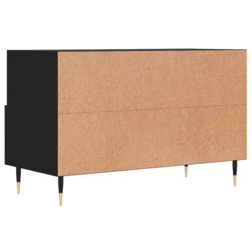 TV ormarić crni 80 x 36 x 50 cm od konstruiranog drva - Crna 1 Cijena