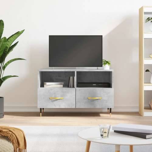 TV ormarić boja betona 80 x 36 x 50 cm konstruirano drvo - Beton siva 1 Cijena